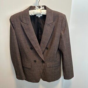 Loft brown relaxed blazer